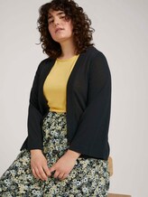 Curvy - Cardigan mit weiten Ärmeln - Frauen - deep black Curvy - Cardigan mit weiten Ärmeln - Frauen - deep black - 3 - My True Me