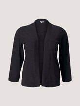 Curvy - Cardigan mit weiten Ärmeln - Frauen - deep black Curvy - Cardigan mit weiten Ärmeln - Frauen - deep black - 7 - My True Me