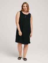 Plus - Ärmelloses kurzes Kleid - Frauen - deep black Plus - Ärmelloses kurzes Kleid - Frauen - deep black - 1 - My True Me
