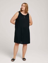 Plus - Ärmelloses kurzes Kleid - Frauen - deep black Plus - Ärmelloses kurzes Kleid - Frauen - deep black - 3 - My True Me