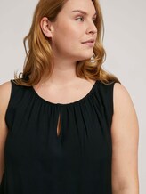 Plus - Ärmelloses kurzes Kleid - Frauen - deep black Plus - Ärmelloses kurzes Kleid - Frauen - deep black - 9 - My True Me