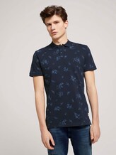 gemustertes Poloshirt - Männer - navy tonal shred flower print gemustertes Poloshirt - Männer - navy tonal shred flower print - 1 - TOM TAILOR Denim