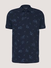 gemustertes Poloshirt - Männer - navy tonal shred flower print gemustertes Poloshirt - Männer - navy tonal shred flower print - 7 - TOM TAILOR Denim