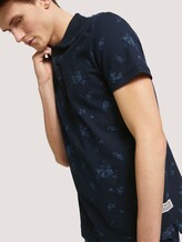 gemustertes Poloshirt - Männer - navy tonal shred flower print gemustertes Poloshirt - Männer - navy tonal shred flower print - 9 - TOM TAILOR Denim