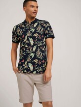 gemustertes Poloshirt - Männer - navy abstract flower print gemustertes Poloshirt - Männer - navy abstract flower print - 5 - TOM TAILOR Denim