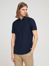 Poloshirt in Melange Optik - Männer - Sky Captain Blue Poloshirt in Melange Optik - Männer - Sky Captain Blue - 1 - TOM TAILOR Denim