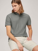 Poloshirt in Melange Optik - Männer - Greyish Shadow Olive Poloshirt in Melange Optik - Männer - Greyish Shadow Olive - 5 - TOM TAILOR Denim