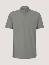 Poloshirt in Melange Optik - Männer - Greyish Shadow Olive Poloshirt in Melange Optik - Männer - Greyish Shadow Olive - 7 - TOM TAILOR Denim