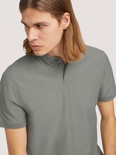 Poloshirt in Melange Optik - Männer - Greyish Shadow Olive Poloshirt in Melange Optik - Männer - Greyish Shadow Olive - 9 - TOM TAILOR Denim