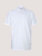 Poloshirt in Melange Optik - Männer - White Poloshirt in Melange Optik - Männer - White - 7 - TOM TAILOR Denim