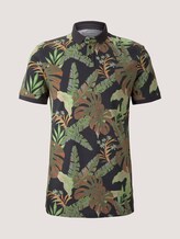 Gemustertes Poloshirt - Männer - tropical monstera leaf print Gemustertes Poloshirt - Männer - tropical monstera leaf print - 7 - TOM TAILOR Denim
