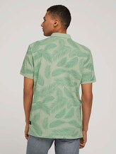 Gemustertes Poloshirt - Männer - mint palm leaves print Gemustertes Poloshirt - Männer - mint palm leaves print - 2 - TOM TAILOR Denim