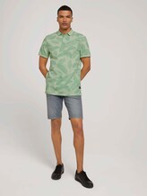 Gemustertes Poloshirt - Männer - mint palm leaves print Gemustertes Poloshirt - Männer - mint palm leaves print - 3 - TOM TAILOR Denim