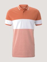 Poloshirt mit Streifenmuster - Männer - orange lobster Poloshirt mit Streifenmuster - Männer - orange lobster - 7 - TOM TAILOR Denim