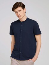 Kurzarmhemd mit Stehkragen - Männer - Sky Captain Blue Kurzarmhemd mit Stehkragen - Männer - Sky Captain Blue - 1 - TOM TAILOR Denim