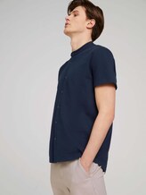 Kurzarmhemd mit Stehkragen - Männer - Sky Captain Blue Kurzarmhemd mit Stehkragen - Männer - Sky Captain Blue - 5 - TOM TAILOR Denim