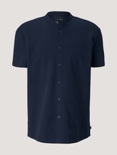 Kurzarmhemd mit Stehkragen - Männer - Sky Captain Blue Kurzarmhemd mit Stehkragen - Männer - Sky Captain Blue - 7 - TOM TAILOR Denim