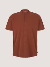 Kurzarmhemd mit Stehkragen - Männer - Goji Orange Kurzarmhemd mit Stehkragen - Männer - Goji Orange - 7 - TOM TAILOR Denim