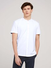 Kurzarmhemd mit Stehkragen - Männer - White Kurzarmhemd mit Stehkragen - Männer - White - 1 - TOM TAILOR Denim