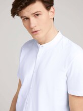 Kurzarmhemd mit Stehkragen - Männer - White Kurzarmhemd mit Stehkragen - Männer - White - 9 - TOM TAILOR Denim