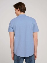Kurzarmhemd mit Stehkragen - Männer - foggy blue melange Kurzarmhemd mit Stehkragen - Männer - foggy blue melange - 2 - TOM TAILOR Denim