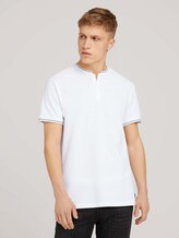 Poloshirt mit Strehkragen - Männer - White Poloshirt mit Strehkragen - Männer - White - 1 - TOM TAILOR Denim