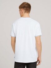 Poloshirt mit Strehkragen - Männer - White Poloshirt mit Strehkragen - Männer - White - 2 - TOM TAILOR Denim