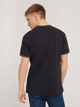 Poloshirt mit Strehkragen - Männer - Black Poloshirt mit Strehkragen - Männer - Black - 2 - TOM TAILOR Denim