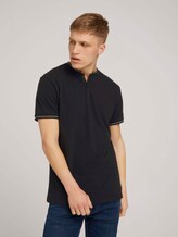Poloshirt mit Strehkragen - Männer - Black Poloshirt mit Strehkragen - Männer - Black - 5 - TOM TAILOR Denim