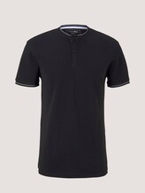 Poloshirt mit Strehkragen - Männer - Black Poloshirt mit Strehkragen - Männer - Black - 7 - TOM TAILOR Denim