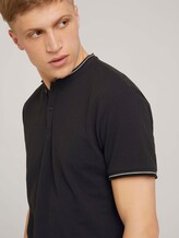 Poloshirt mit Strehkragen - Männer - Black Poloshirt mit Strehkragen - Männer - Black - 9 - TOM TAILOR Denim