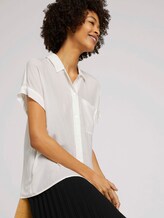 kurzärmlige Hemdbluse - Frauen - Whisper White kurzärmlige Hemdbluse - Frauen - Whisper White - 5 - Mine to five