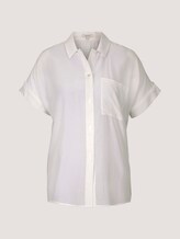kurzärmlige Hemdbluse - Frauen - Whisper White kurzärmlige Hemdbluse - Frauen - Whisper White - 7 - Mine to five