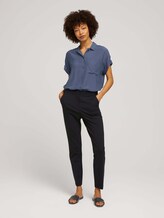 kurzärmlige Hemdbluse - Frauen - Vintage Indigo Blue kurzärmlige Hemdbluse - Frauen - Vintage Indigo Blue - 3 - Mine to five