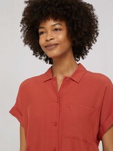 kurzärmlige Hemdbluse - Frauen - Rooibos Orange kurzärmlige Hemdbluse - Frauen - Rooibos Orange - 9 - Mine to five