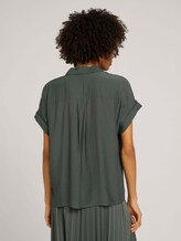 kurzärmlige Hemdbluse - Frauen - deep leaf green kurzärmlige Hemdbluse - Frauen - deep leaf green - 2 - Mine to five