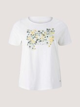 Print T-Shirt mit Bio-Baumwolle - Frauen - Whisper White Print T-Shirt mit Bio-Baumwolle - Frauen - Whisper White - 7 - My True Me