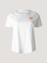 Print T-Shirt mit Bio-Baumwolle - Frauen - Off White Print T-Shirt mit Bio-Baumwolle - Frauen - Off White - 7 - My True Me