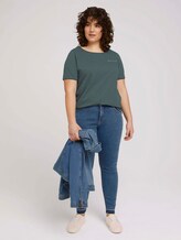 Print T-Shirt mit Bio-Baumwolle - Frauen - smart dark green Print T-Shirt mit Bio-Baumwolle - Frauen - smart dark green - 3 - My True Me