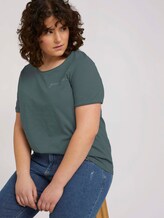 Print T-Shirt mit Bio-Baumwolle - Frauen - smart dark green Print T-Shirt mit Bio-Baumwolle - Frauen - smart dark green - 5 - My True Me
