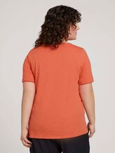 t-shirt with a print made of organic cotton - Women - sundown coral t-shirt with a print made of organic cotton - Women - sundown coral - 2 - My True Me