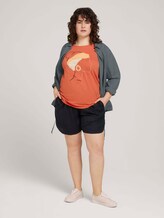 t-shirt with a print made of organic cotton - Women - sundown coral t-shirt with a print made of organic cotton - Women - sundown coral - 3 - My True Me