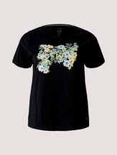 Print T-Shirt mit Bio-Baumwolle - Frauen - Black Print T-Shirt mit Bio-Baumwolle - Frauen - Black - 7 - My True Me