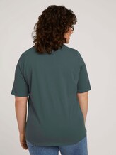 T-Shirt mit V-Ausschnitt aus Bio-Baumwolle - Frauen - washed jasper green T-Shirt mit V-Ausschnitt aus Bio-Baumwolle - Frauen - washed jasper green - 2 - My True Me