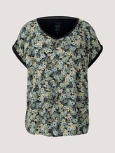 Curvy - Gemustertes T-Shirt mit LENZING™ ECOVERO™ - Frauen - multicolor flowers Curvy - Gemustertes T-Shirt mit LENZING™ ECOVERO™ - Frauen - multicolor flowers - 7 - My True Me