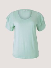 T-Shirt mit Rüschenärmel - Frauen - pale mint T-Shirt mit Rüschenärmel - Frauen - pale mint - 7 - My True Me