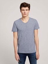 gestreiftes T-Shirt - Männer - navy white yd melange stripe gestreiftes T-Shirt - Männer - navy white yd melange stripe - 1 - TOM TAILOR Denim