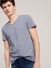 gestreiftes T-Shirt - Männer - navy white yd melange stripe gestreiftes T-Shirt - Männer - navy white yd melange stripe - 5 - TOM TAILOR Denim