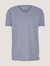 gestreiftes T-Shirt - Männer - navy white yd melange stripe gestreiftes T-Shirt - Männer - navy white yd melange stripe - 7 - TOM TAILOR Denim