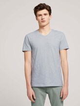 gestreiftes T-Shirt - Männer - olive white yd melange stripe gestreiftes T-Shirt - Männer - olive white yd melange stripe - 1 - TOM TAILOR Denim